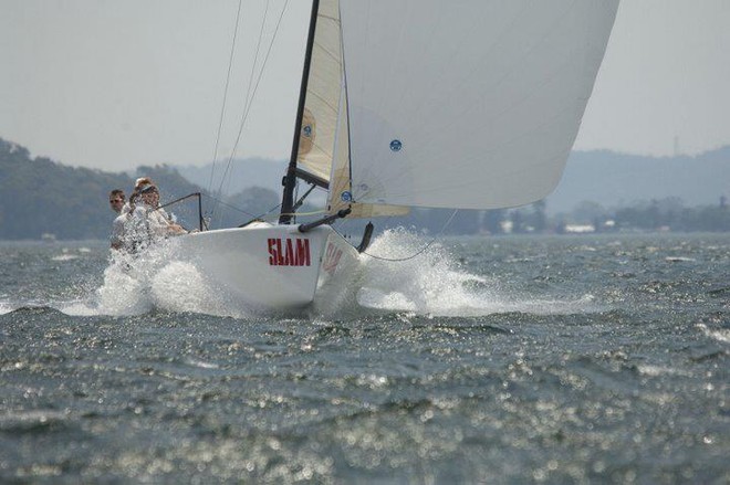 Melges 24 Bandit blasting downwind © David Price
